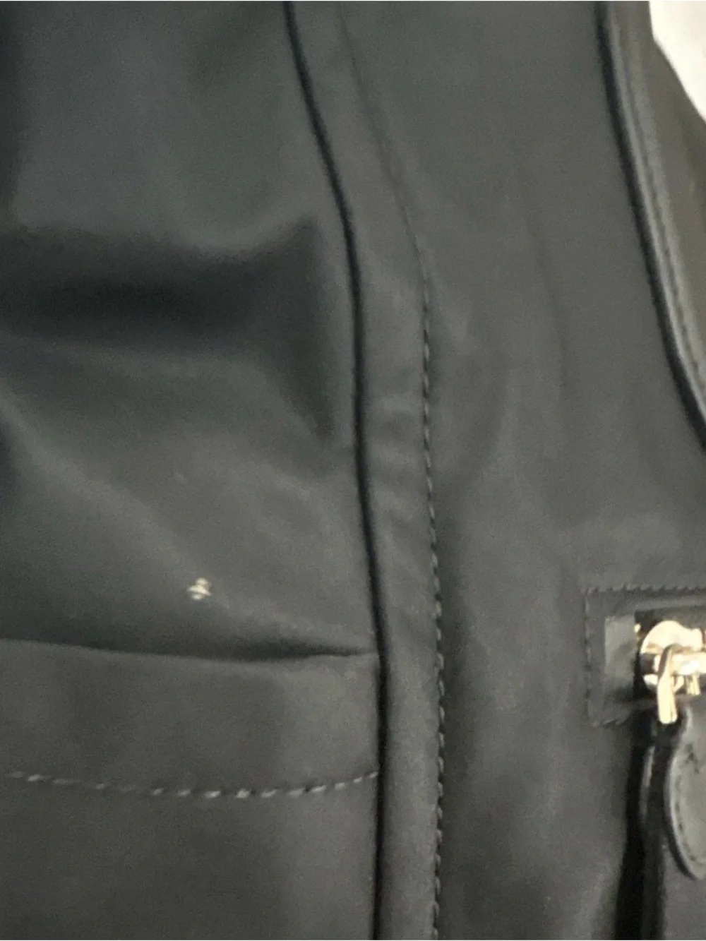 kate spade Black Nylon Tote with Front Zip Pocket